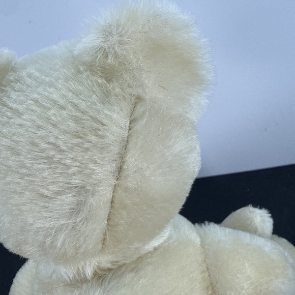 Hermann Original Teddy White Bear Mohair Jointed WestGermany 16" Growler usedVG+ - Picture 13 of 16
